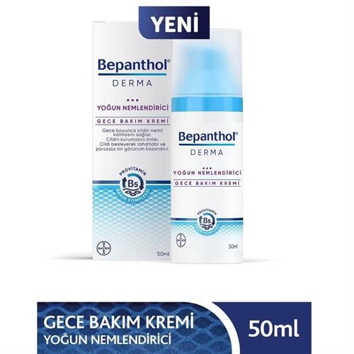 Bepanthol Derma Yoğun Nemlendirici Gece Bakım Kremi 50 ml