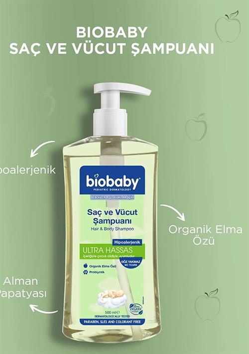 Biobaby Ultra Hassas Saç Ve Vücut Şampuanı 500 Ml