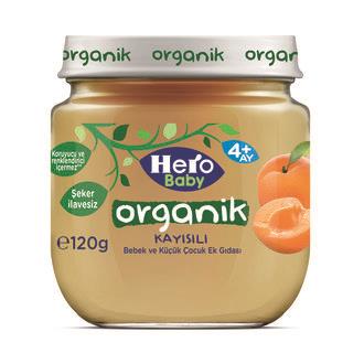 Hero Baby Organik Kayısılı 120 gr Kavanoz Maması