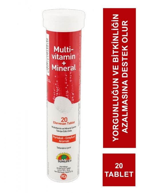Sunlife Multi-Vitamin Mineral + Ginseng 20 Efervesan Tablet