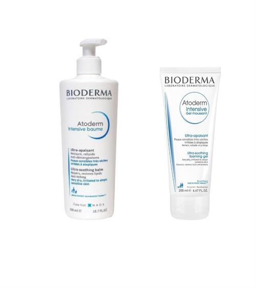 Bioderma Atoderm Intensive Yatıştırıcı Balm 500 ml | Temizleme Jeli 200 ml HEDİYE