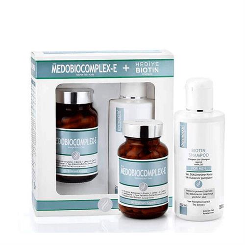 Dermoskin Medobiocomplex E 60 Erkek Kapsül + Biotin Şampuan 200 ml