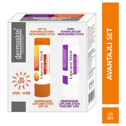 Dermoskin Dudak Nemlendirici Stick SPF30 - 2'li Kofre