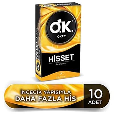 Okey Hisset İnce 10'lu Prezervatif