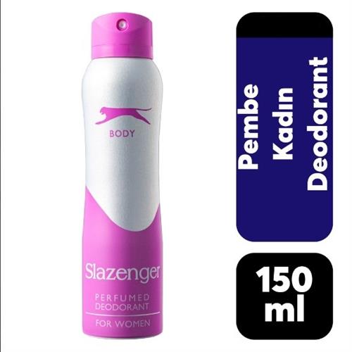 Slazenger Women Perfumed Deodorant, Pembe, 150 mL