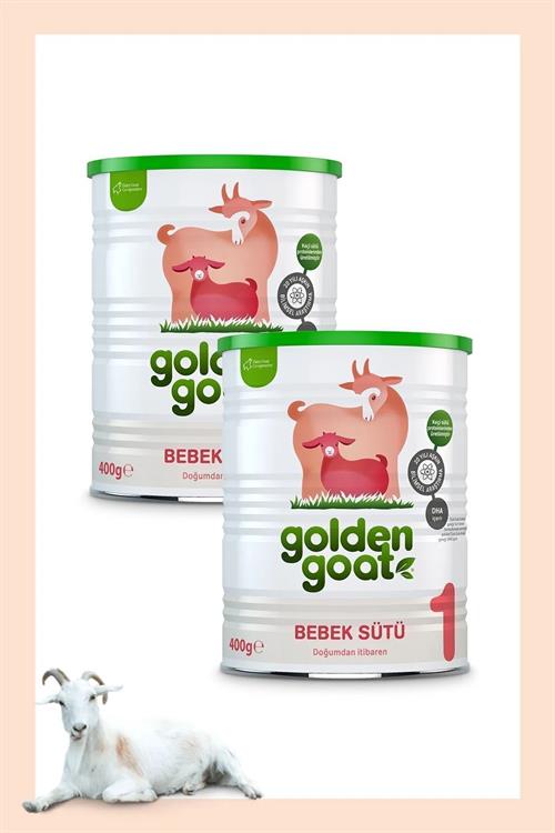 Golden Goat 1 Keçi Sütlü Bebek Sütü 400 gr 2 Adet