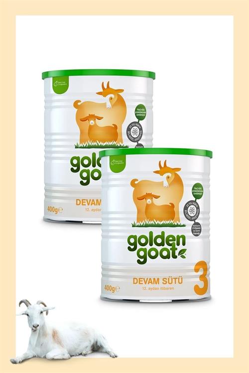 Golden Goat 3 Keçi Sütlü Devam Sütü 400 gr 2 Adet