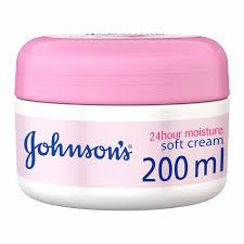 Johnson's Soft Yüz ve Vücut için 24 saat Nemlendirici Krem 200 ml