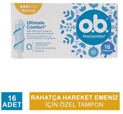 O.b Pro Comfort Tampon Ultimativer Normal 16'Lı