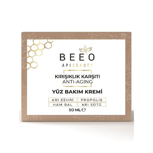 Bee'o Apibeauty Arı Zehirli Propolisli Arı Sütlü Anti Aging Yüz Bakım Kremi 50 ml