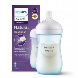 Philips Avent SCY903/21 Natural Response PP 260 ml Mavi Biberon