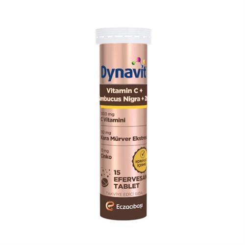 Dynavit Vitamin C + Sambucus Nigra + Çinko 15 Efervesan Tablet