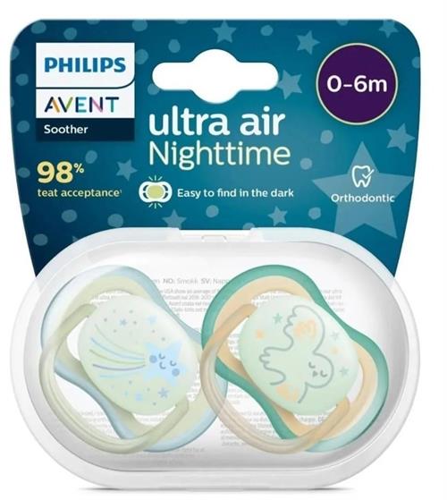Philips Avent SCF376/18 Ultra Air Night 0-6 Ay 2'li Erkek Emzik