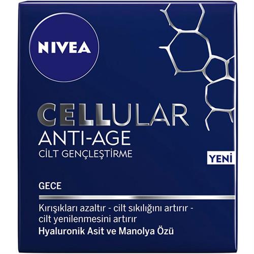 Nivea Cellular Anti Age Kırışıklık Karşıtı Yenileyici Gece Kremi 50 mL