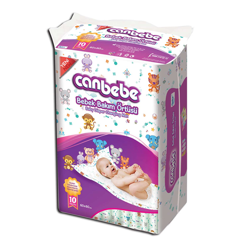 Canbebe Bebek Bakım Örtüsü 10'Lu