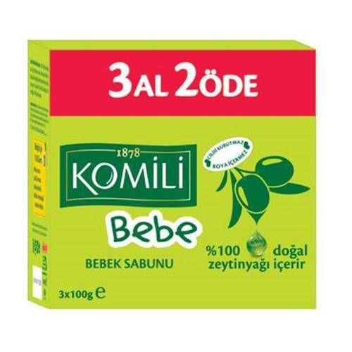 Komili Bebe 3'lü 100 gr Bebek Sabunu
