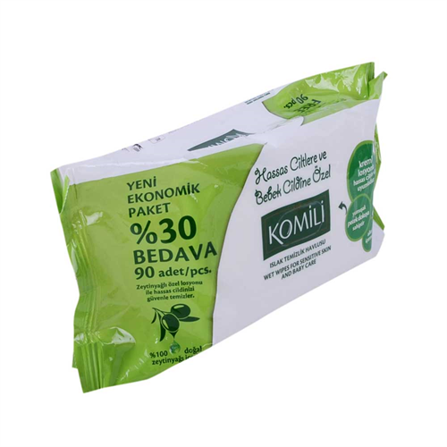 Komili Islak Havlu Sensıtıve 90'Lı