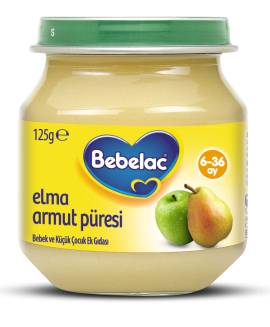 Bebelac Kavanoz Maması Elma Armut Püresi 125 G