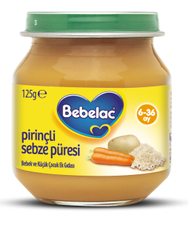 Bebelac Kavanoz Maması Pirinçli Sebze Püresi 125 G