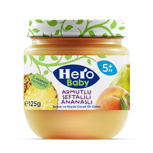 Hero Baby Armut-Şeftali-Ananas 125 G