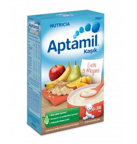 Aptamil Sütlü 5 Meyveli Kaşık Maması 250 g