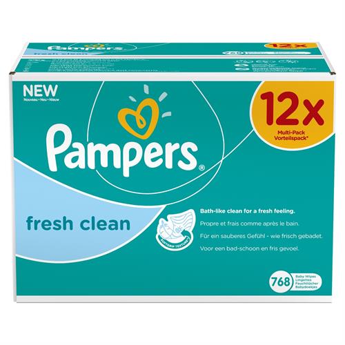 Prima Pampers Temiz ve Ferah 12'li 768 Yaprak Islak Havlu