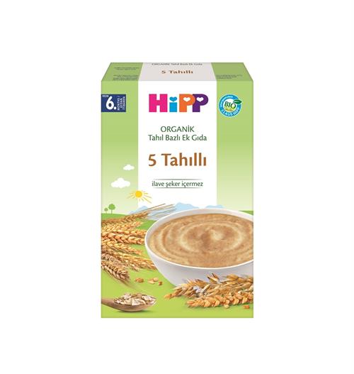 Hipp Organik 5 Tahıllı 200 gr Kaşık Maması