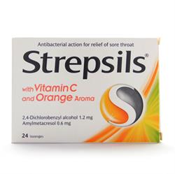 Strepsils Vitamin C Portakal Aromalı 24 Pastil