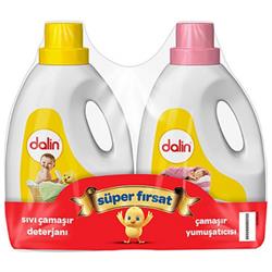 Dalin 1200 ml Sıvı Deterjan ve 1200 ml Yumuşatıcı