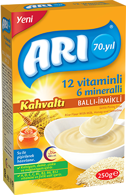 Arı Mama Kahvaltı Ballı İrmikli Sütlü Pirinç Unu 250 gr Bebek Maması