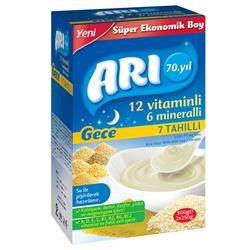 Arı Mama 12 Vitaminli 6 Mineralli Sütlü 7 Tahıllı 500 gr Pirinç Unu