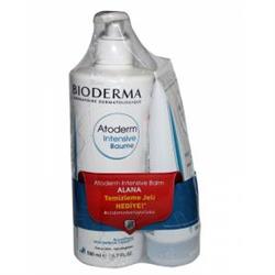Bioderma Atoderm Intensive Balm 500 ml + Intensive Foaming Gel 200 ml Vücut Nemlendirici