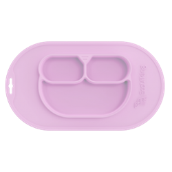 Ecoviking Tıbbi Silikon Kaymayan Özel Mama Tabağı 420 ml Pembe