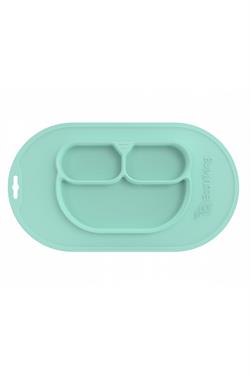 Ecoviking Tıbbi Silikon Kaymayan Özel Mama Tabağı 420 ml Yeşil