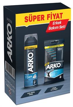Arko Tıraş Köpüğü Cool 200ml+T2 Pro 10lu