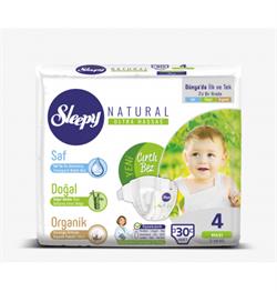 Sleepy Natural 4 Numara Maxi 30'lu Bez