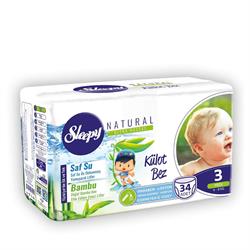 Sleepy Natural 3 Numara Midi 34 Adet Külot Bez