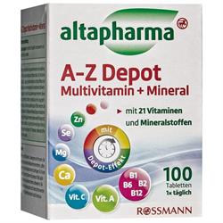 Altapharma A-Z Depo Multivitamin + Mineral 100 Tablet
