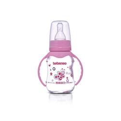 Bebeneo Kulplu Cam Biberon 120 Ml Pembe