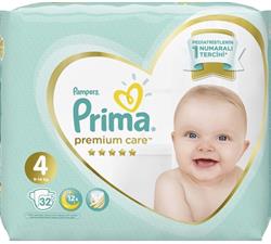 Prima Bebek Bezi Premium Care 4 Beden 32'li  Ekonomi Paketi