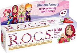 R.O.C.S. Kids 4-7 Yaş Ahududu-Çilek 35 ml Diş Macunu
