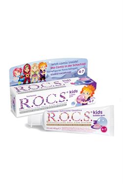 ROCS Kids Balonlu Sakız Tadında 4-7 Yaş Florürsüz Diş Macunu