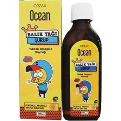 Orzax Ocean Balık Yağı Şurubu Kral Şakir Portakal 150 ml