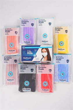 Mediguard Tek Kullanımlık Gri Maske 50 Adet