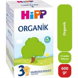 Hipp 3 Organik Devam Sütü 600 gr