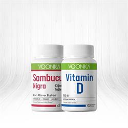 Voonka Vitamins Sambucus Nigra 42 Tablet & Vitamin D Kofre