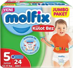 Molfix 5 Numara Junior 24'lü Jumbo Paket Külot Bez