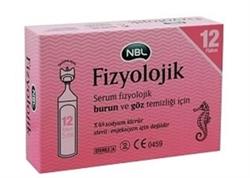 NBL Burun ve Göz Temizliği İçin 5 ml 12'li Flakon Serum Fizyolojik