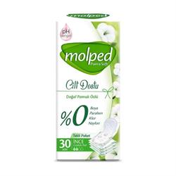 Molped Pure & Soft Cilt Dostu İnce 30'lu Tekli Paket Günlük Ped