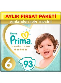 Prima Premium Care 6 Numara Extra Large 93'lü Aylık Fırsat Paketi Bebek Bezi